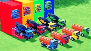 Гараж с красками - ВСЕ БЕТОНОСМЕСИТЕЛИ С ДВОЙНЫМИ ПЛАТФОРМАМИ, DAF, VOLVO, PETERBILT - FS22