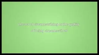 Circumscription Meaning
