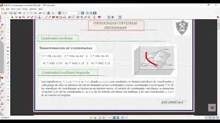MAT1313 Coordenadas Curvilíneas Ortogonales Parte1