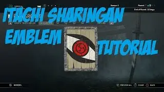 Itachi Sharingan Emblem Tutorial For Honor