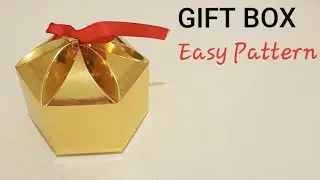 Amazing flower top gift box | Gift wrapping ideas |How to make Hexagon gift box | creative ideas DIY