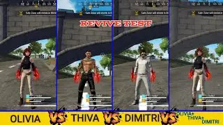 OLIVIA VS THIVA VS DIMITRI  ABILITY TEST FREE FIRE // GARENA FREE FIRE