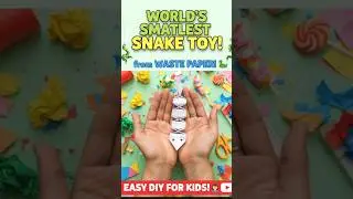 cute snek 🐍 toy || origami snake || origami paper craft || #shorts #ytshorts #diy #craft #paper