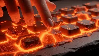 Keyboard ASMR 🔥 Lava, Glass, Jelly & Liquid Keys | Ultra Satisfying Typing Sounds (No Talking)