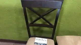 100774 Dark Brown X Back Design Dining Chair Wyckes