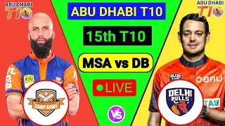 Abu Dhabi T10 live || DB vs MSA live score || Delhi Bulls vs Morrisville Samp Army today match score