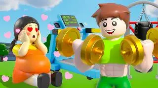 Roblox 3D Bruce Smash: The FatBoy Become Strong Gym - Bacon Hair Determined to Change