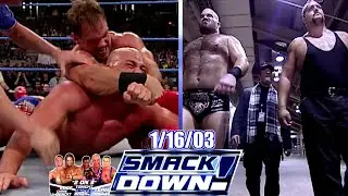 WWE SmackDown &mdash; 16 января 2003 г., полный разбор &mdash; 3 дня до Королевской битвы &mdash; Энгл/Бенуа &mdash; Лесн...