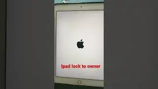 Ipad lock to owner apple 🆔
