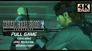 Metal Gear Solid 2 - Full Game 4K 60 FPS - Upscaled/UHD Textures/Widescreen - PS2 Emulator