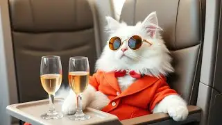 White Fluffy Cat Living the Influencer Dream ✨🎬 Cute Pet Influence #cutecat #dudidam