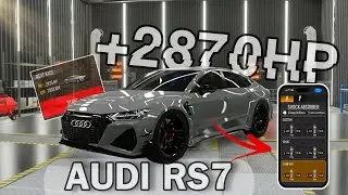 +2870HP🤯 Audi Rs7 Sportback Drag Racing 6 Sec Car Parking Multiplayer 2 | CPM2 New Update [Eng Sub]