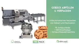 Verpacken von Geb&auml;ck in Beutel mit der vertikalen Schlauchbeutelmaschine von tbs-pack