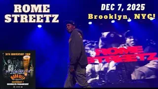 Rome Streetz er&ouml;ffnet die Raekwon/Mobb Deep 30-Jahre-Jubil&auml;umsshow LIVE in BROOKLYN; 7. Dezember ...
