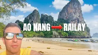 Railay Beach Day Trip Krabi Thailand | Stunning Beaches & Longtail Boats