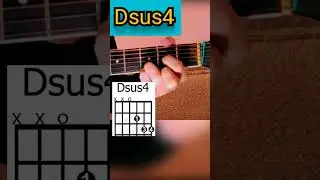 Guitar Tutorial -Dsus4 - Chord #shorts #youtubeshorts #guitar #dsus4chord