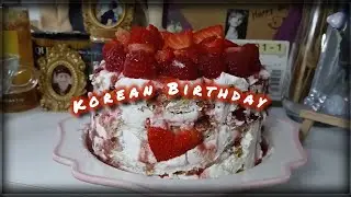 Korean Birthday at Home 🎂 | Seaweed Soup | easy Birthday cake ; 집에서 보내는 한국식 생일 🍀🎂