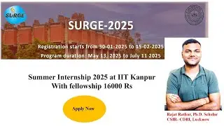 IIT Kanpur Summer Internship 2025 | ₹16,000 Stipend | UG/PG Student Apply