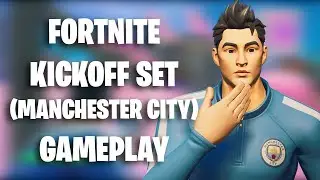 Fortnite - *NEW* POWER POACHER (MANCHESTER CITY) GAMEPLAY! (KICKOFF SET) (Season 5)