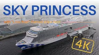 Sky Princess Departs Trondheim 🇳🇴 | EPIC Drone Footage + &lsquo;Love Boat&rsquo; Horn Tribute! | CaptainsVoyage