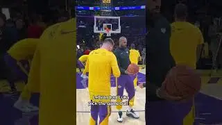 Luka choosing the game ball in his Lakers debut ♨️