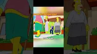 Homer's donuts rolled into the biomodification lab #anime #animerecap #TheSimpsons