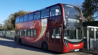 Full Ride: Bus Route 194 Bracknell - Farnborough. Thames Valley Enviro400 MMC 796 (YY67 HDO)