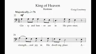 Baritone - King of Heaven - Courtney