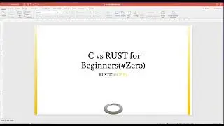 Rust Vs C Main Function