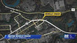 One person injured after car crash on Page Blvd in Springfield