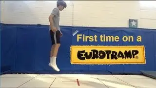EURO TRAMP TRICKS! First Time On A Euro Tramp!