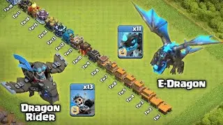 Upgrade to max Electric Dragon and Dragon Rider In clash Of clans 