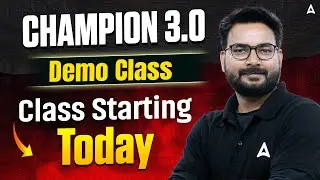 Champion 3.0 | Complete Reasoning for Bank Exams 2026 | Demo Class | By Saurav Singh Sir