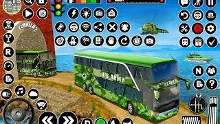 Army Soldier Bus Driving Simulator - Offroad US Transport Duty Driver - Android GamePlay