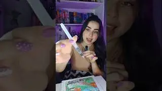 eu amei meu pincel novo, s&oacute; preciso aprender a usar. #arte #art #desenho #test #recebidos #aquarela