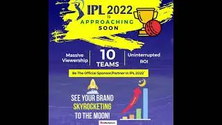 IPL 2022 Official Sponsorship | Be The Official Partner In IPL 2022 -Advertising In IPL 2022 #shorts