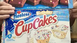 New! Hostess Birthday Cupcakes Food Review  #food #foryou  #foodreviews #subscribe