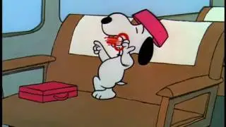 Snoopy playing a Jaw's harp (Snoopi trompetukey)