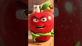 🍎 &ldquo;When the apple starts giving life advice&hellip;&rdquo;#viral #fruit #funnyshorts #shorts #kids #moralstories