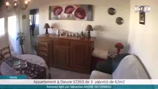 Vente - Appartement &agrave; Dieuze (57260) - 3 pi&egrave;ces de 62m2 - 55000&euro; F.A.I.