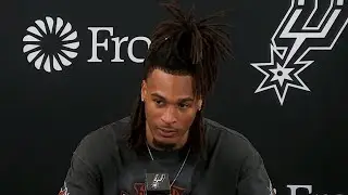 Stephon Castle PostGame Interview | Milwaukee Bucks vs San Antonio Spurs
