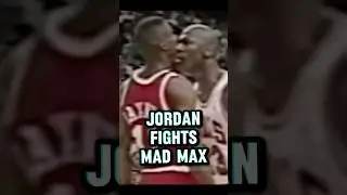 Джордан сражается с Безумным Максом 😱 #jordan #michaeljordan #madmax #vernonmaxwell #nba #90s #bulls