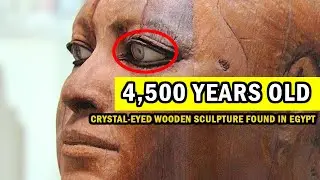 4,500 Years Old, Crystal Eyed Wooden Sculpture Found in Egypt