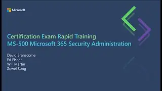 MS-500 C.E.R.T Introduction & Overview