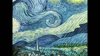 Starry Night by Van Gogh | Hand-Painted Oil Painting Finished Display