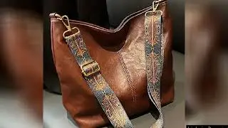 PU Leather Vintage Solid Color Women Fashion Shoulder Sling Bag High-Capacity Simple Adjustable Wide