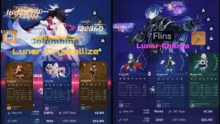 Spiral Abyys 6.3 Columbina c0r1 lunar-Crystallize vs Flins c0 pjsw  #genshinimpact #spiralabyss