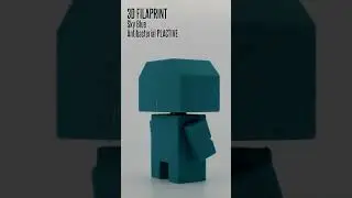 3D FILAPRINT Sky Blue Antibacterial PLA - 3D printed sample - FilaMODE