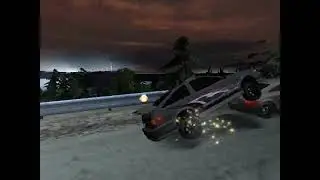 AE86 overtakes in the air before the finish，AE86終點前空中超車