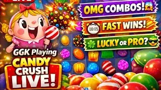🔴 Candy Crush LIVE 😱 | OMG Combos 🔥 | Fast Level Clear 🍬 #livegame #viral